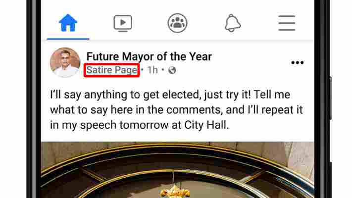 Facebook adds labels to satire pages because people can’t tell what’s real
